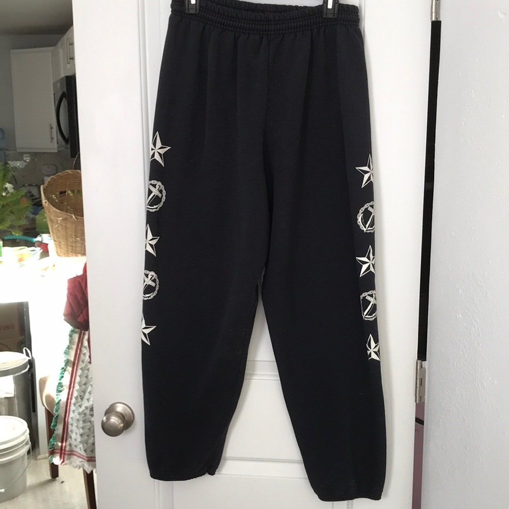 Merchant’s salloon black sweatpants, androgynous size medium